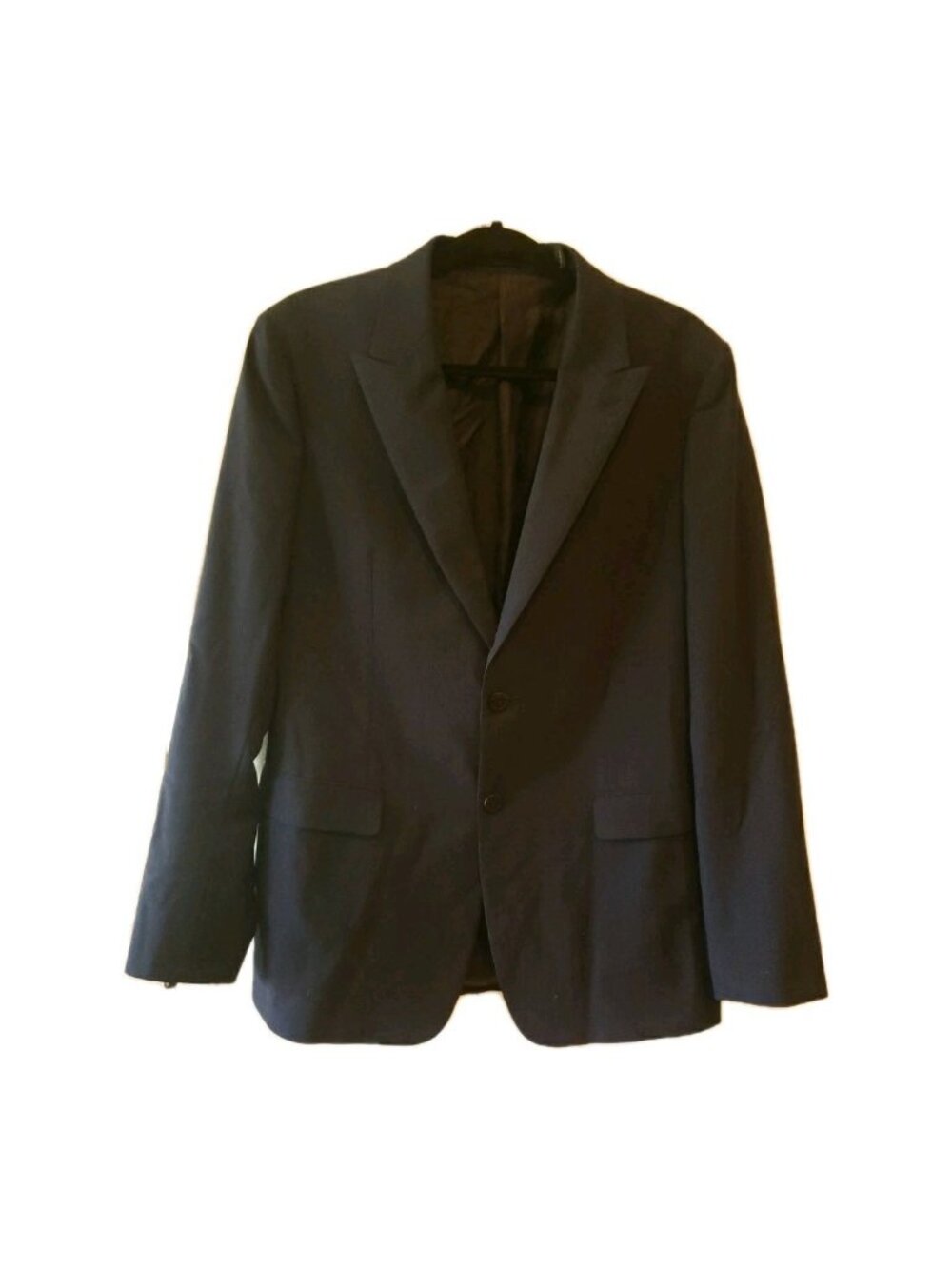 Theory Blazer Mens Size 42R Sport Coat Suit Jacket Stretch Navy Blue Check